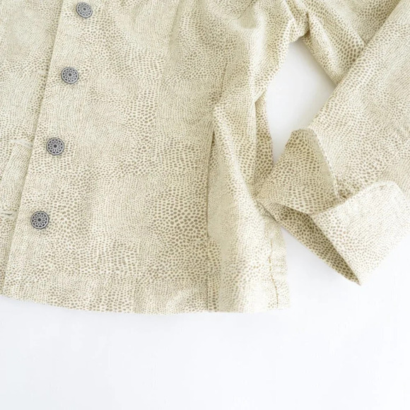 Vintage Christopher & Banks Tan Cream Leopard Print Light Jacket M - Picture 7 of 14